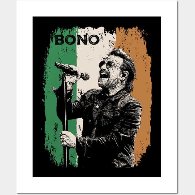 Vintage Distressed Bono Wall Art by Yopi